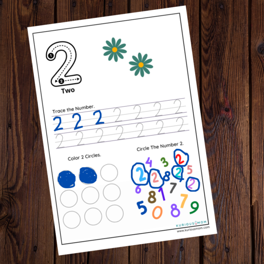 number activity for preschool