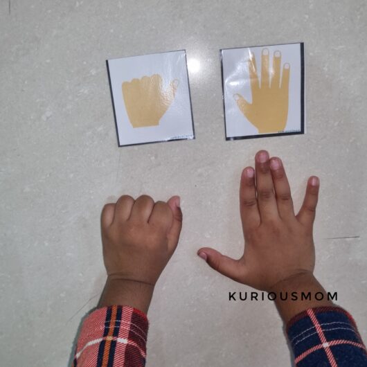finger position kids activity