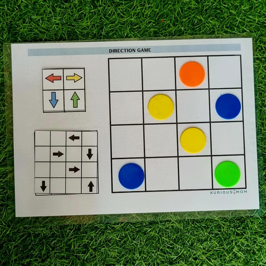 Connecting Grid Activity Direction with grid activity for 3.5 yr+ kids KMACT014 - KuriousMom Shop