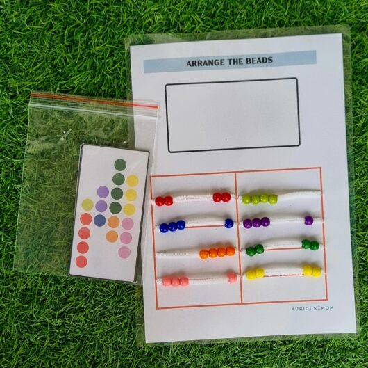 beads pattern activity for kids
