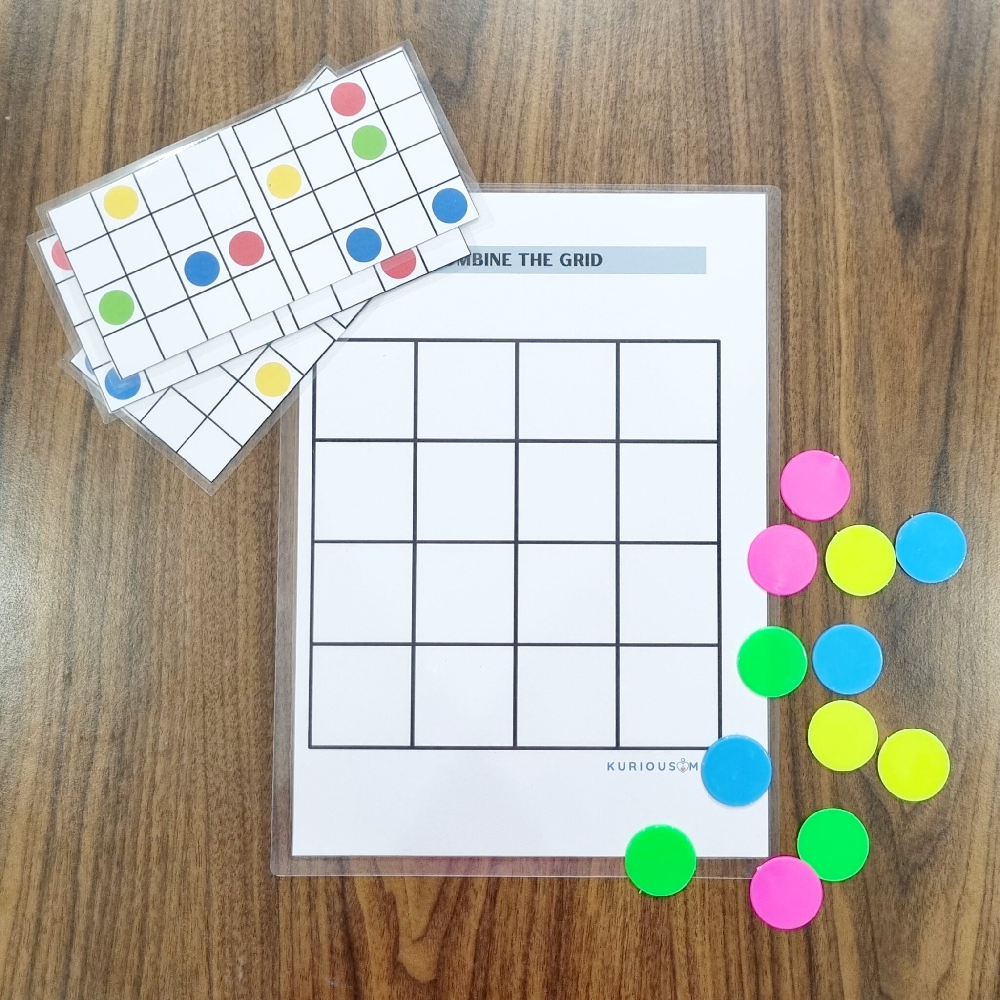 Connecting Grid Activity Combine the grid activity KMACT044 - KuriousMom Shop