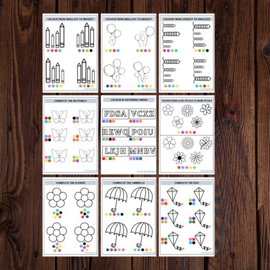 Colour with code printable worksheet