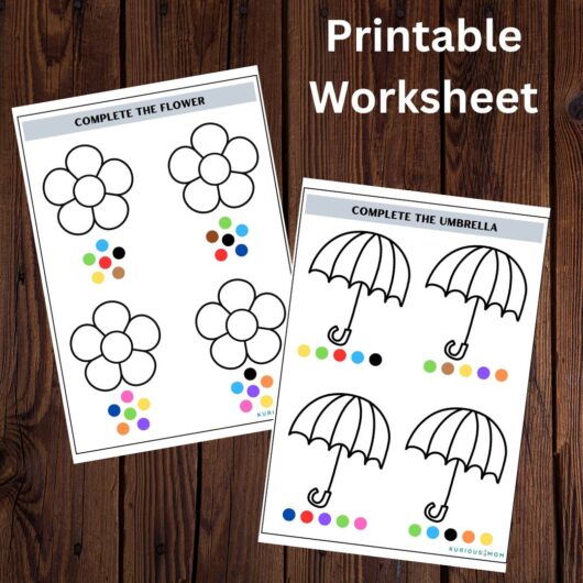 Colour with code printable worksheet