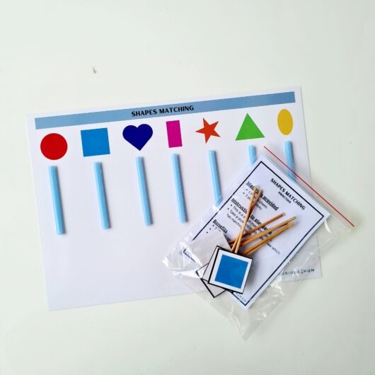 shape sorting activity for kids