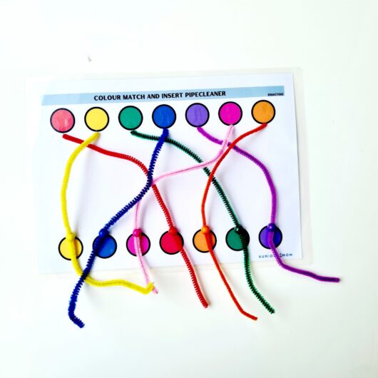 colour sort activity for kids