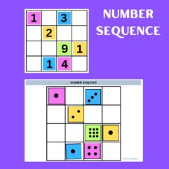 number sequence printable Activity worksheet