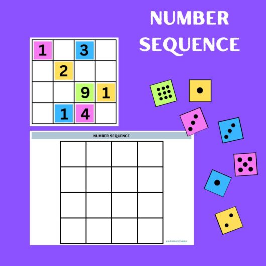 number sequence printable Activity worksheet