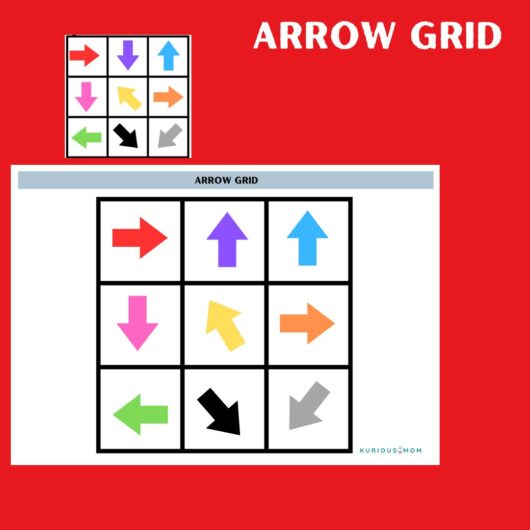 Arrow Grid Activity printable worksheet