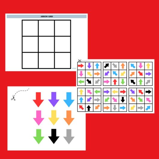 Arrow Grid Activity printable worksheet