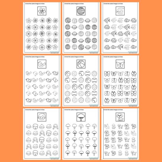 Find and Circle printable worksheet