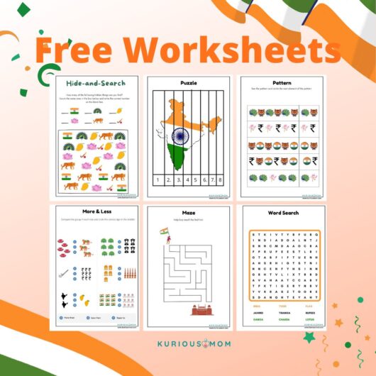 india worksheet printable for kids