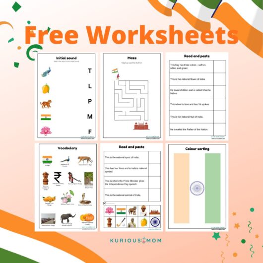 india worksheet printable for kids