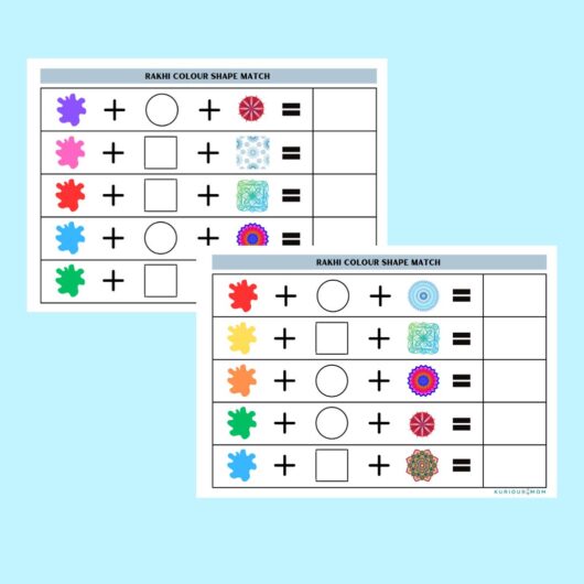 rakshabandhan worksheet for kids