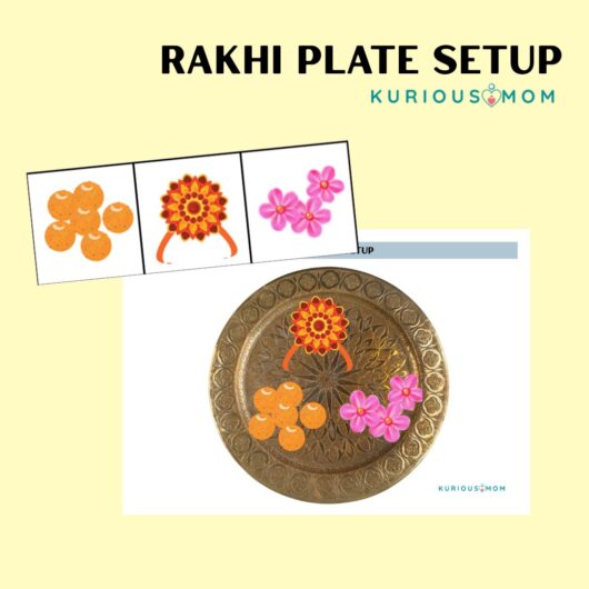 Rakhi plate setup Printable worksheet