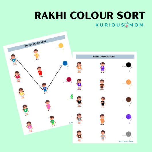rakshabandhan worksheet for kids