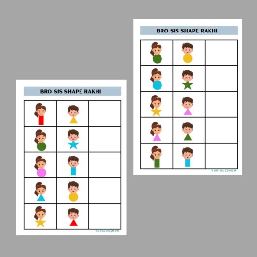rakshabandhan worksheet for kids