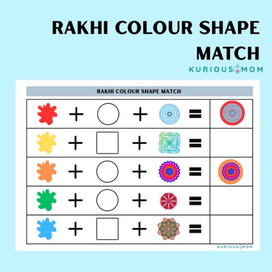 rakshabandhan worksheet for kids