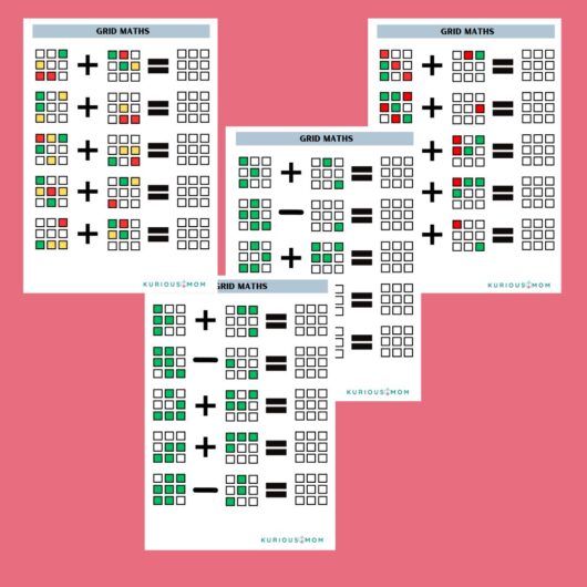 Grid Maths printable worksheet - Image 2