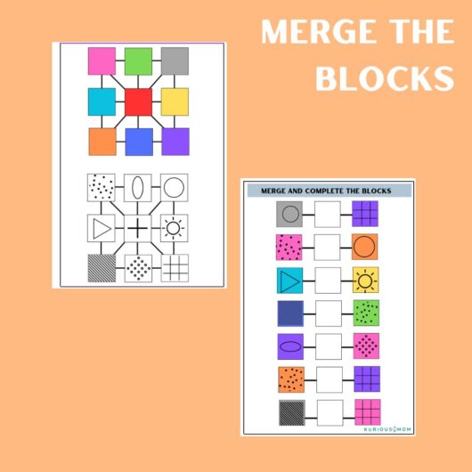 Merge the blocks printable worksheet