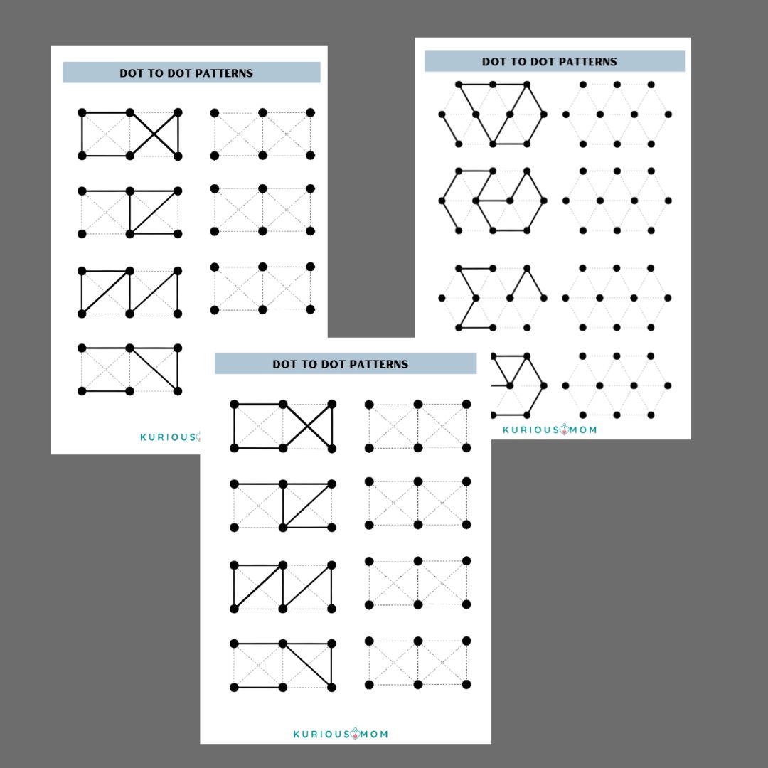 Dot to Dot Patterns printable worksheet - Image 2
