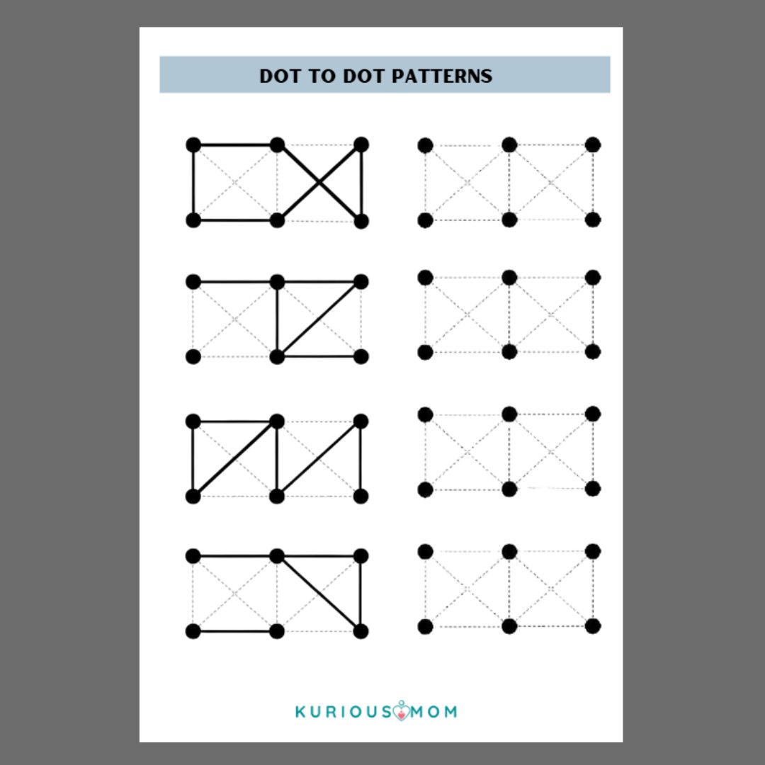 Dot to Dot Patterns printable worksheet - Image 5