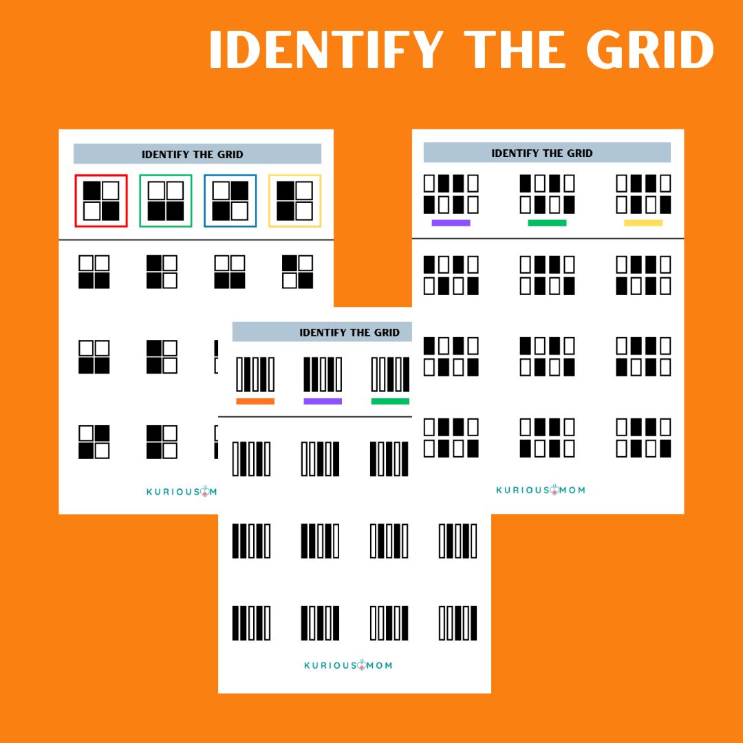 Identify the grid printable worksheet