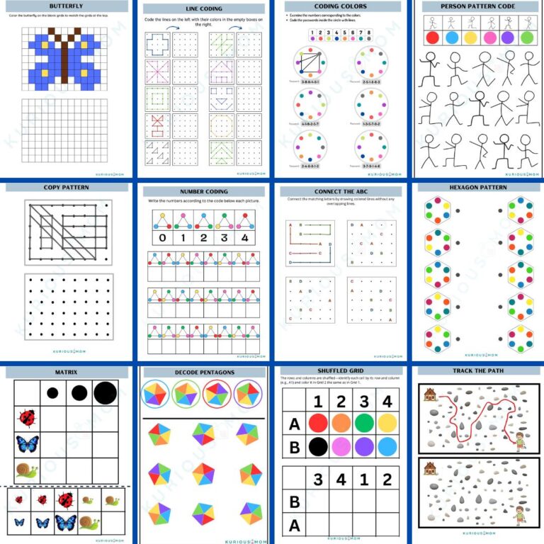 30 Brain booster worksheet - KuriousMom Shop